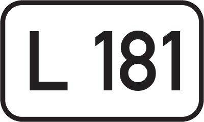 Straßenschild Landesstraße L 181