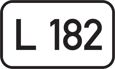 Straßenschild Landesstraße L 182