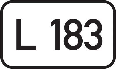 Straßenschild Landesstraße L 183