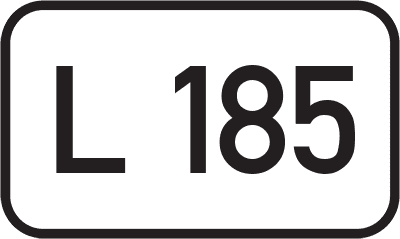 Straßenschild Landesstraße L 185