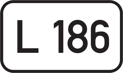 Straßenschild Landesstraße L 186