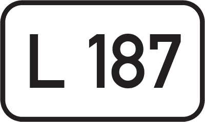 Straßenschild Landesstraße L 187