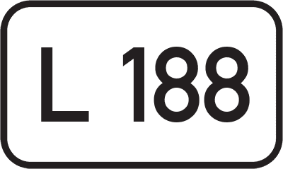 Straßenschild Landesstraße L 188
