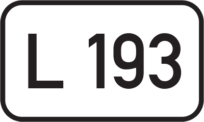 Straßenschild Landesstraße L 193