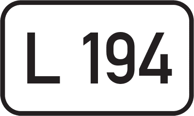Straßenschild Landesstraße L 194