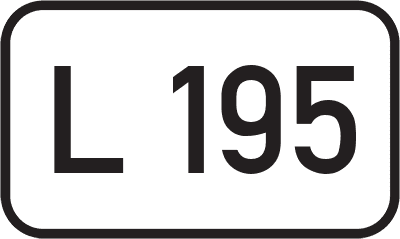 Straßenschild Landesstraße L 195