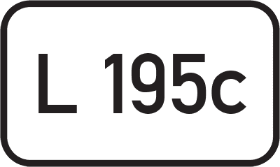 Straßenschild Landesstraße L 195c