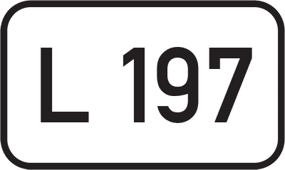 Straßenschild Landesstraße L 197