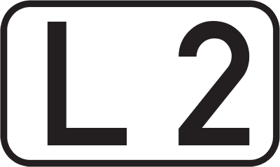 Straßenschild Landesstraße L 2