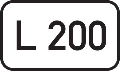 Straßenschild Landesstraße L 200