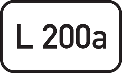 Straßenschild Landesstraße L 200a