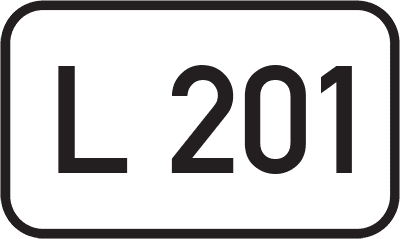 Straßenschild Landesstraße L 201