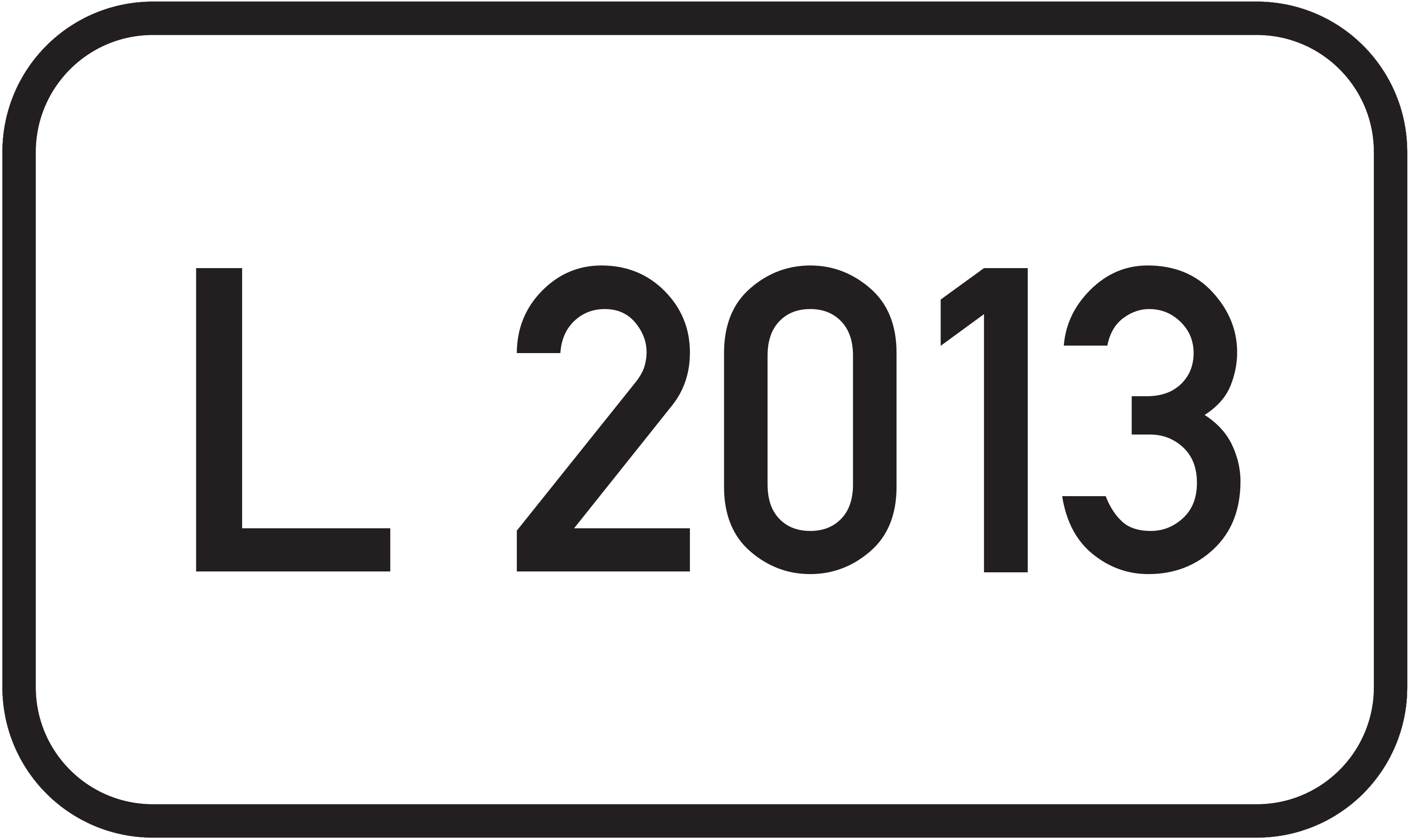 Straßenschild Landesstraße L 2013