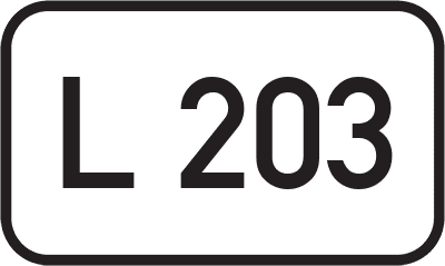 Straßenschild Landesstraße L 203