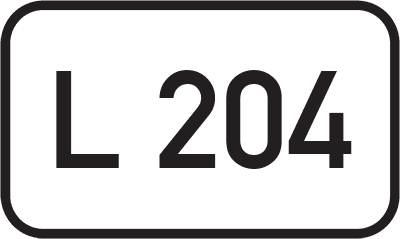 Straßenschild Landesstraße L 204