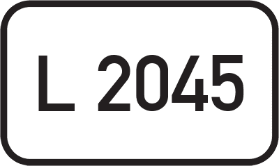 Straßenschild Landesstraße L 2045