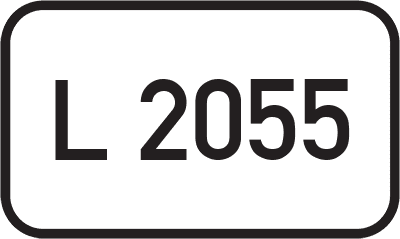 Straßenschild Landesstraße L 2055