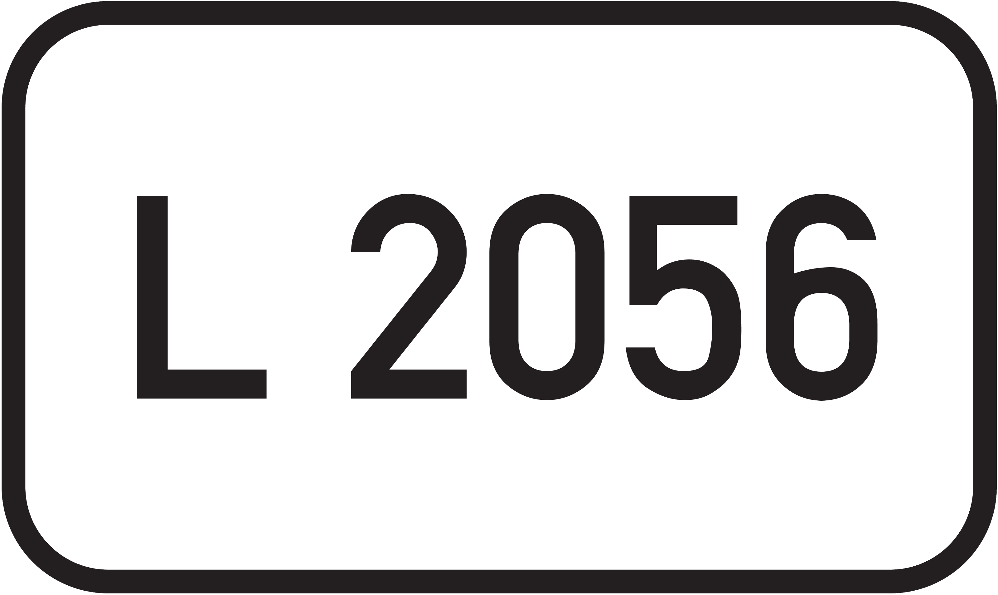 Straßenschild Landesstraße L 2056
