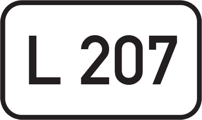 Straßenschild Landesstraße L 207