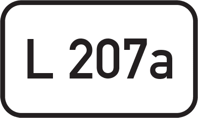 Straßenschild Landesstraße L 207a
