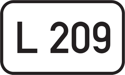 Straßenschild Landesstraße L 209