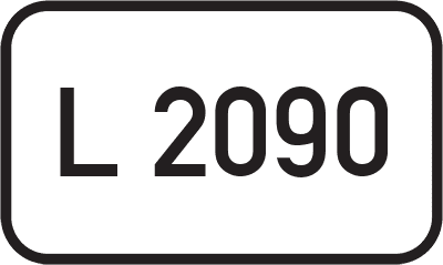 Straßenschild Landesstraße L 2090