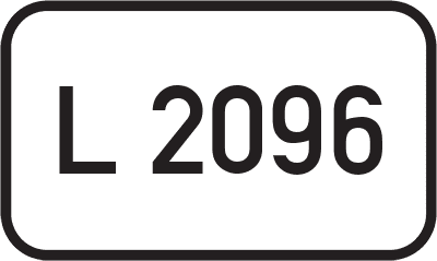 Straßenschild Landesstraße L 2096