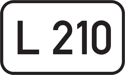 Straßenschild Landesstraße L 210