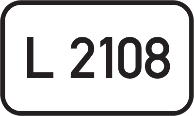 Straßenschild Landesstraße L 2108