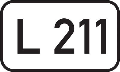 Straßenschild Landesstraße L 211