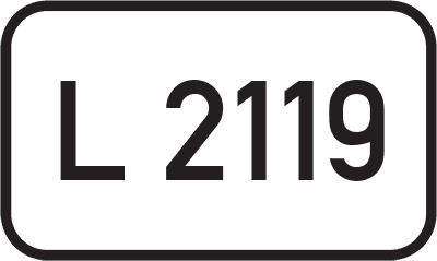 Straßenschild Landesstraße L 2119