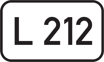 Straßenschild Landesstraße L 212