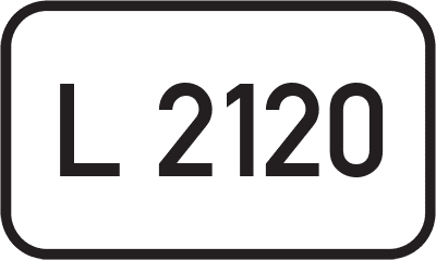 Straßenschild Landesstraße L 2120