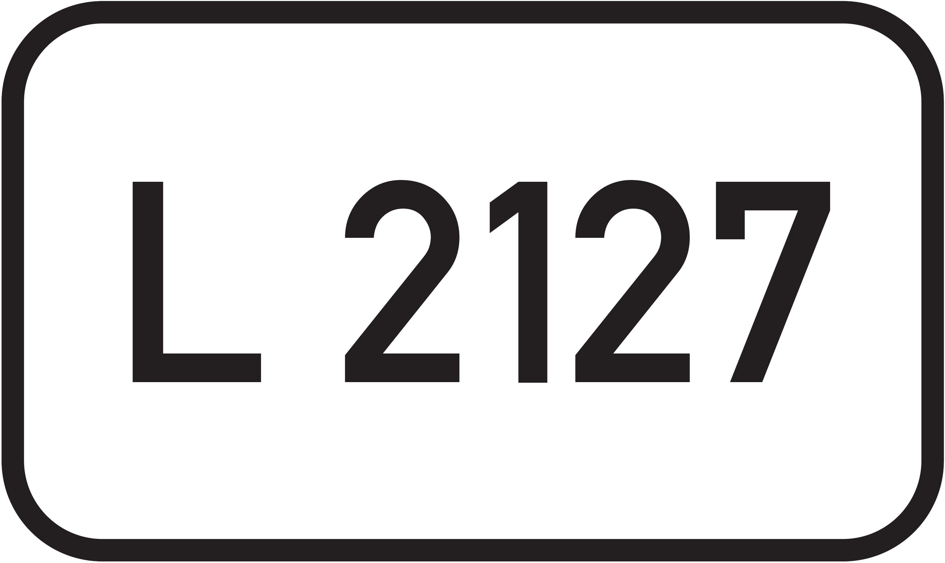 Straßenschild Landesstraße L 2127