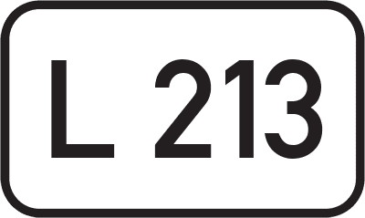 Straßenschild Landesstraße L 213