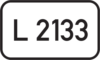 Straßenschild Landesstraße L 2133