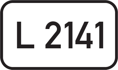 Straßenschild Landesstraße L 2141