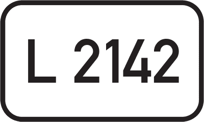 Straßenschild Landesstraße L 2142