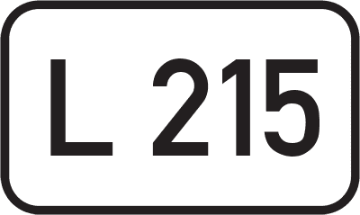 Straßenschild Landesstraße L 215