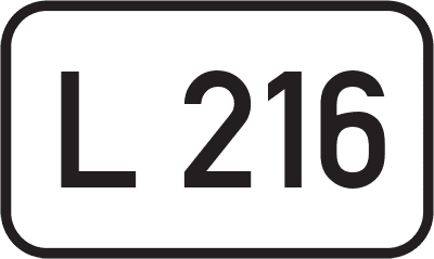 Straßenschild Landesstraße L 216
