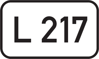 Straßenschild Landesstraße L 217