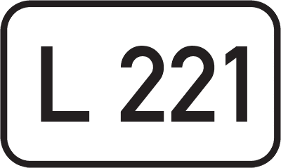 Straßenschild Landesstraße L 221
