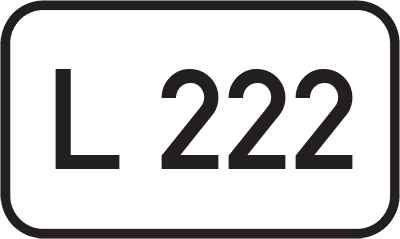 Straßenschild Landesstraße L 222