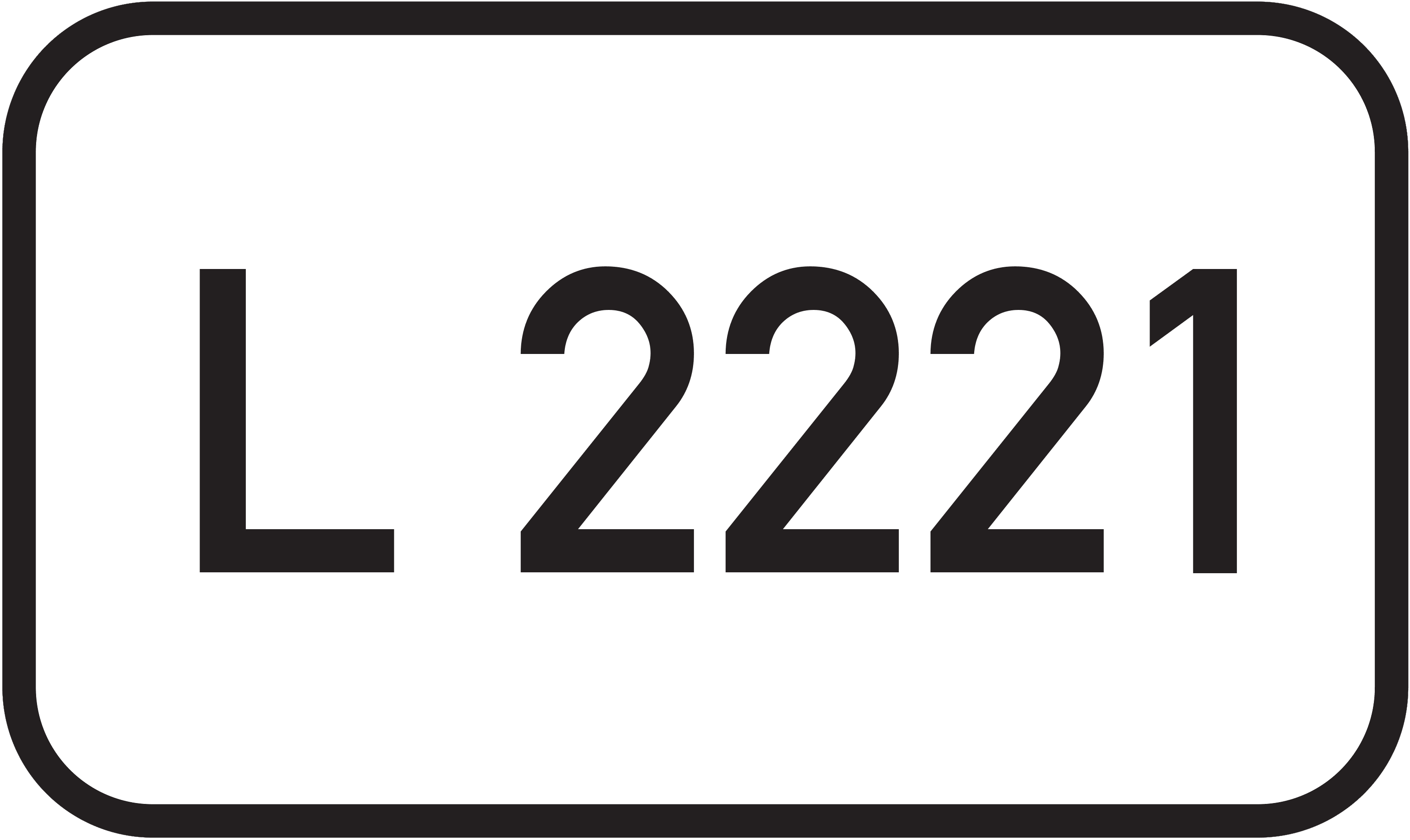 Straßenschild Landesstraße L 2221