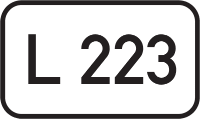 Straßenschild Landesstraße L 223