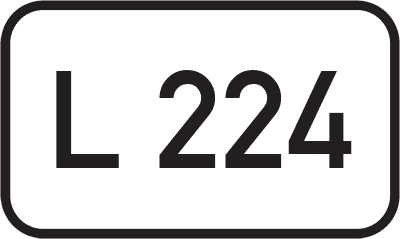 Straßenschild Landesstraße L 224