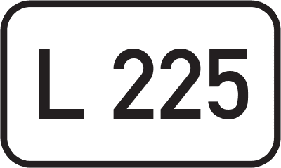 Straßenschild Landesstraße L 225