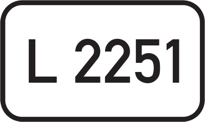 Straßenschild Landesstraße L 2251
