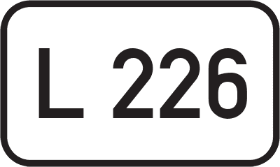 Straßenschild Landesstraße L 226