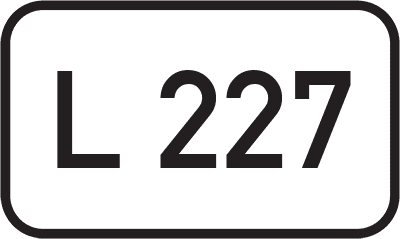 Straßenschild Landesstraße L 227